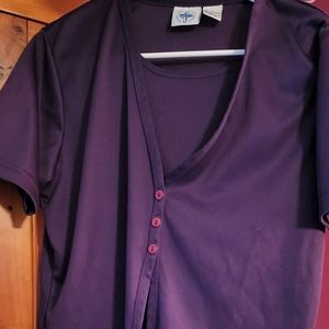 Deep Purple Blouse. Ship n' Shore. Sz Large